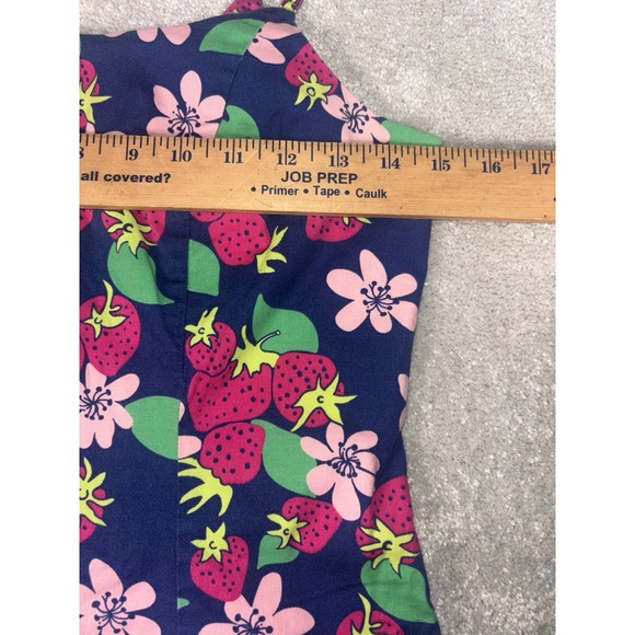 lilly pulitzer‎ navy strawberry print dress size 2 Sheath Lined Sleeveless - Picture 5 of 11